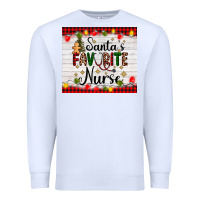 White santa's favorite nurse Premium Sweatshirt - AdoDesignShop