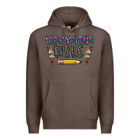 Coffee librarians rule Premium Hoodie - CowhideDigitalArt