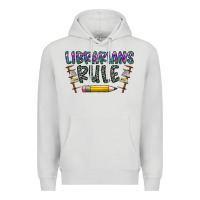 Dove Grey librarians rule Premium Hoodie - CowhideDigitalArt