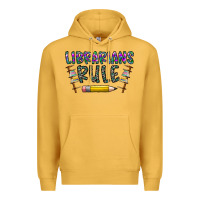 Mustard librarians rule Premium Hoodie - CowhideDigitalArt