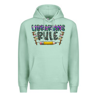 Seafoam librarians rule Premium Hoodie - CowhideDigitalArt