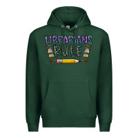 Sports Green librarians rule Premium Hoodie - CowhideDigitalArt