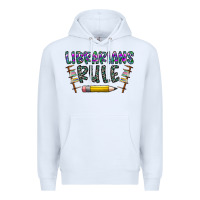 White librarians rule Premium Hoodie - CowhideDigitalArt