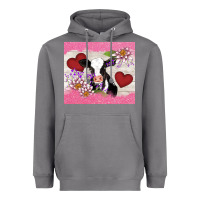 Storm lotus heart cow valentine Heavyweight Hoodie - AdoDesignShop