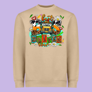 Best Bus Driver Ever Heavyweight Sweatshirt Designed By Adodesignshop