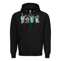 Black race day coffe cup Zipper Hoodie - AdoDesignShop