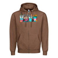 Chestnut race day coffe cup Zipper Hoodie - AdoDesignShop