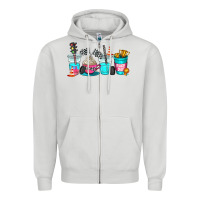 Dove Grey race day coffe cup Zipper Hoodie - AdoDesignShop