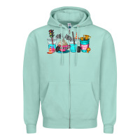 Seafoam race day coffe cup Zipper Hoodie - AdoDesignShop
