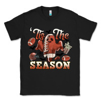Black tis the season football halloween Classic Tee - CowGirlArtShop
