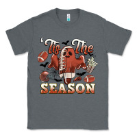 Charcoal Heather tis the season football halloween Classic Tee - CowGirlArtShop