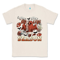 Natural tis the season football halloween Classic Tee - CowGirlArtShop