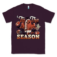 Plum tis the season football halloween Classic Tee - CowGirlArtShop