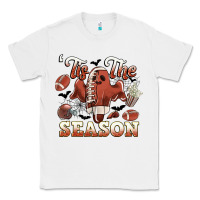 White tis the season football halloween Classic Tee - CowGirlArtShop