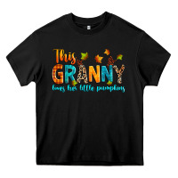 Black customized this granny loves her little pumpkins Heavy Core Tee - texasbilliewilder