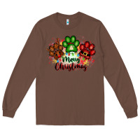 Chestnut merry christmas paws Long Sleeve Tee - FaDigitalArtStudio