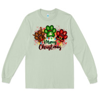 Matcha merry christmas paws Long Sleeve Tee - FaDigitalArtStudio
