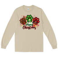 Mushroom merry christmas paws Long Sleeve Tee - FaDigitalArtStudio