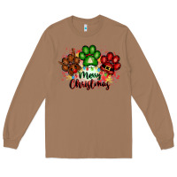 Toasted Coconut merry christmas paws Long Sleeve Tee - FaDigitalArtStudio