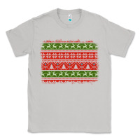 Moon Dust knitted christmas reindeer pine tree background Classic Tee - Jasminsmagicworld