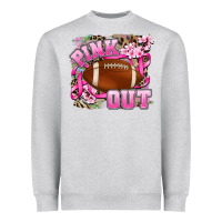 Heather Grey pink out Heavyweight Sweatshirt - AdoDesignShop