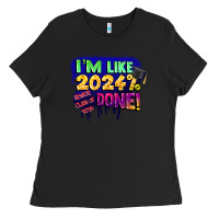Black i'm like 2024 done Ladies Tee - CowGirlArtShop