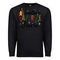Black santa's favorite nurse Premium Sweatshirt - AdoDesignShop