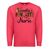 Santa's Favorite Nurse Premium Sweatshirt | Teevron