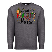 Charcoal Heather santa's favorite nurse Premium Sweatshirt - AdoDesignShop