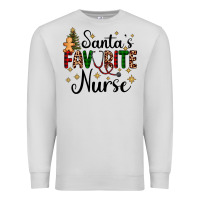 Dove Grey santa's favorite nurse Premium Sweatshirt - AdoDesignShop