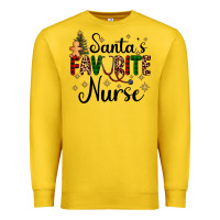 Lemon santa's favorite nurse Premium Sweatshirt - AdoDesignShop