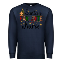 Navy santa's favorite nurse Premium Sweatshirt - AdoDesignShop