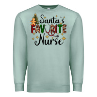 Seafoam santa's favorite nurse Premium Sweatshirt - AdoDesignShop
