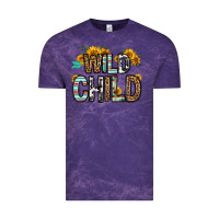 Cloud Purple wild child Vintage Tee - OliviaCreatesArt