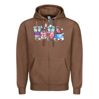 Chestnut dentist coffee cups Zipper Hoodie - AdoDesignShop