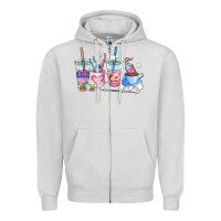 Dove Grey dentist coffee cups Zipper Hoodie - AdoDesignShop