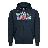Navy dentist coffee cups Zipper Hoodie - AdoDesignShop
