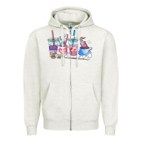 Oatmeal Heather dentist coffee cups Zipper Hoodie - AdoDesignShop