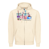 Sandshell dentist coffee cups Zipper Hoodie - AdoDesignShop