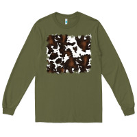 Army Green cowhide Long Sleeve Tee - RanaPortraitStore
