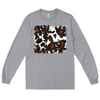 Heather Grey cowhide Long Sleeve Tee - RanaPortraitStore