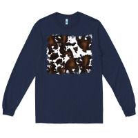 Navy cowhide Long Sleeve Tee - RanaPortraitStore