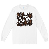 White cowhide Long Sleeve Tee - RanaPortraitStore