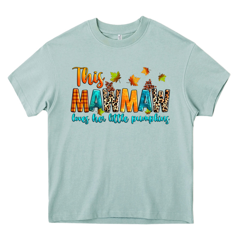 Customized This Mawmaw Loves Her Little Pumpkins Heavy Core Tee by texasbilliewilder | Teevron