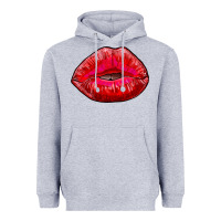 Heather Grey kiss Heavyweight Hoodie - AdoDesignShop