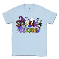 Dusty Blue spooky season Classic Tee - CowGirlArtShop