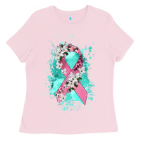 Cancer Ribbon Ladies Tee | Teevron