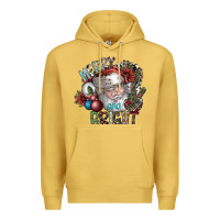 Antique Gold merry and bright Premium Hoodie - SublimationCraftShop