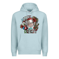 Blue Mist merry and bright Premium Hoodie - SublimationCraftShop