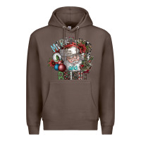 Coffee merry and bright Premium Hoodie - SublimationCraftShop